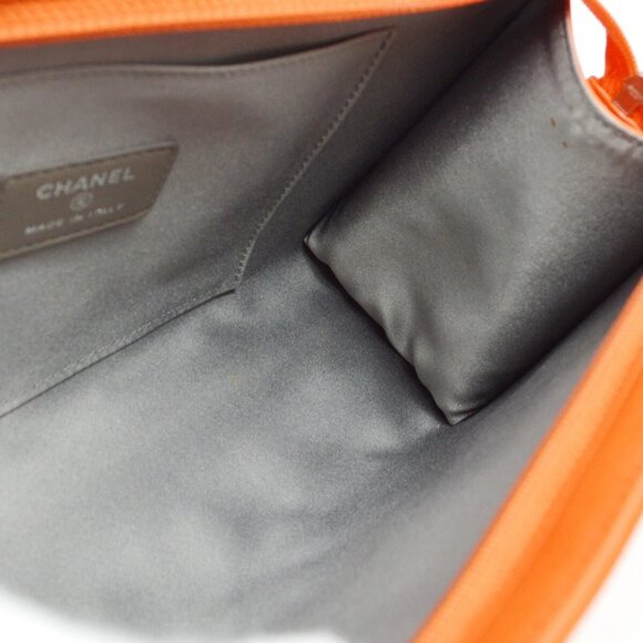 Chanel Orange Patent Leather Icon Chain Handbag - Picture 12 of 15